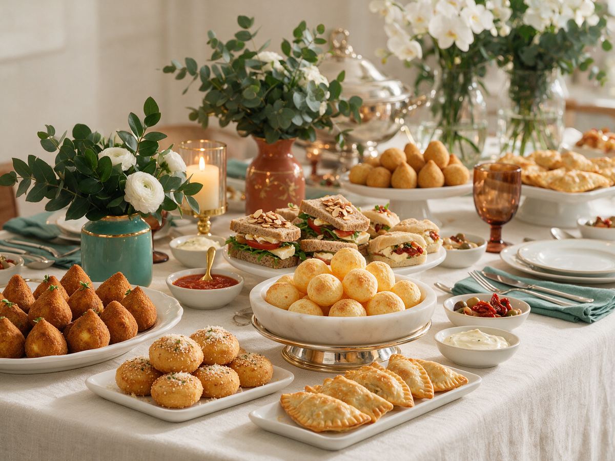 Finger foods e entradinhas do buffet