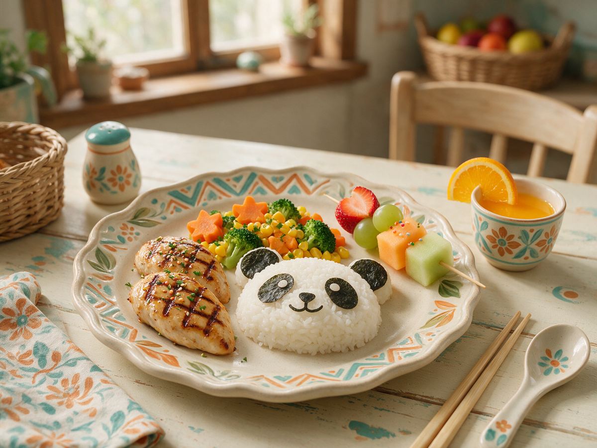 Prato do menu infantil